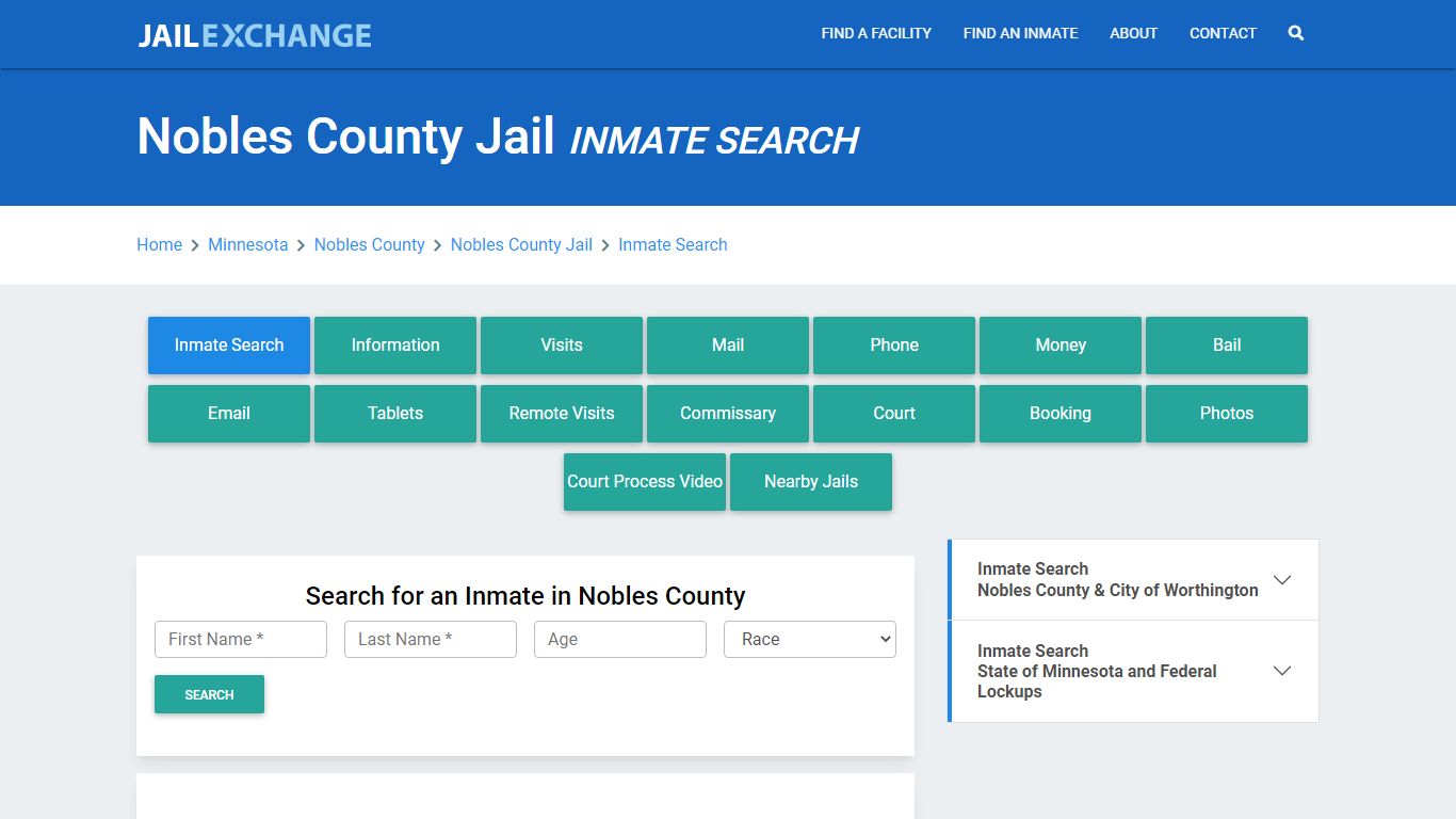 Nobles County Jail, MN Inmate Search: Roster & Mugshots